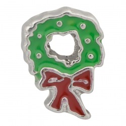 Christmas Wreath Floating Charm