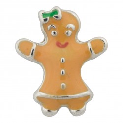 Gingerbread Man Floating Charm