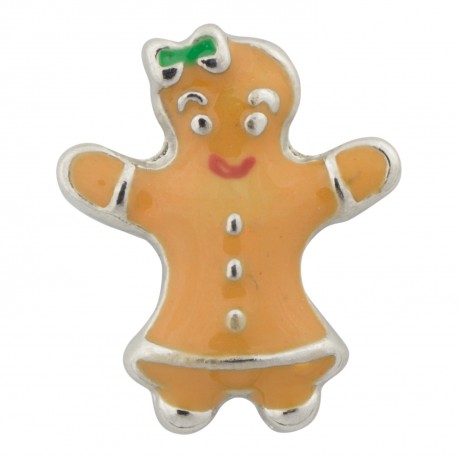 Gingerbread Man Floating Charm