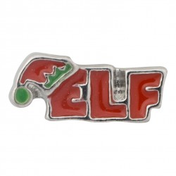 Elf Text Floating Charm