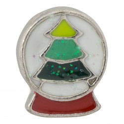 Snow Globe Floating Charm