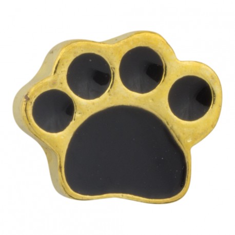 Paw Print - Gold Floating Charm