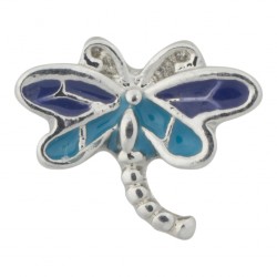 Dragonfly - Purple and Blue Floating Charm