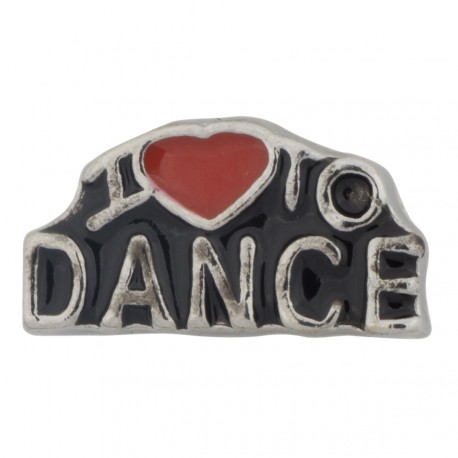 I Love to Dance Floating Charm