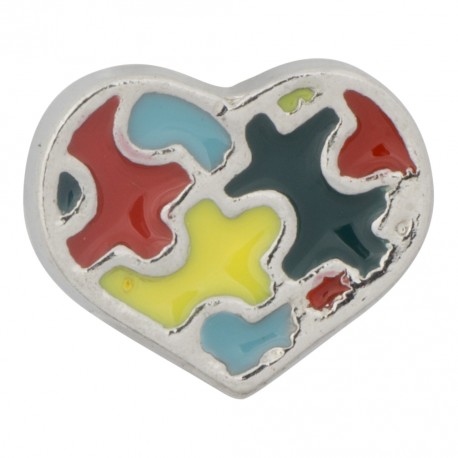 Heart - Autism Awareness Floating Charm