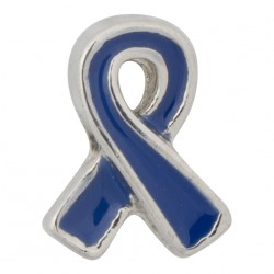 Awareness Ribbon - Blue Floating Charm