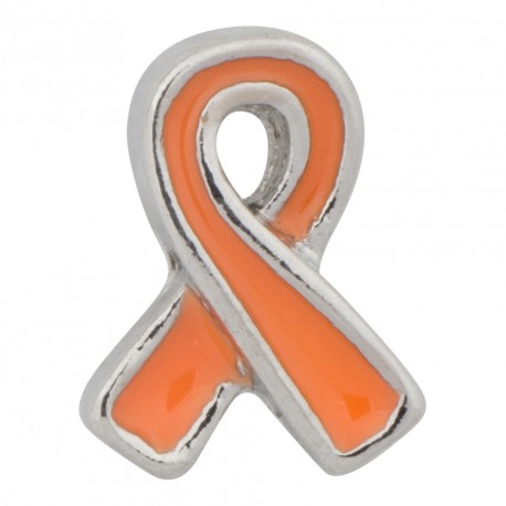 Awareness Ribbon - Orange Floating Charm