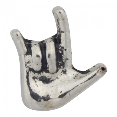 Rock and Roll - Sign of the Horns Floating Charm