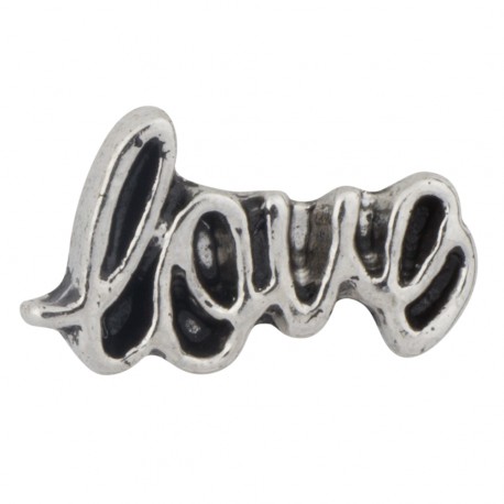 Love Text Floating Charm