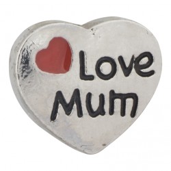 Heart - Love Mum Floating Charm