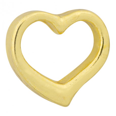 Heart - Gold Floating Charm