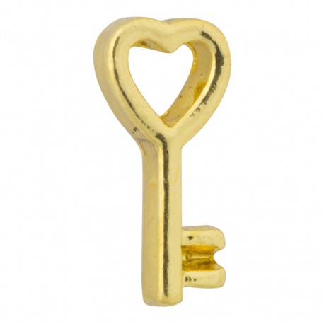 Key to My Heart - Gold Floating Charm