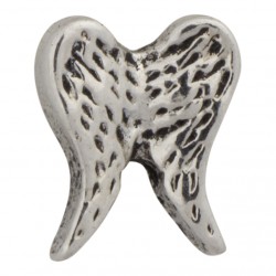 Angel Wings - Silver Floating Charm