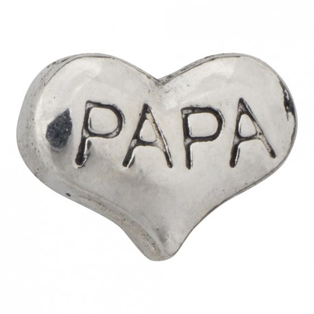 Heart - Papa Floating Charm