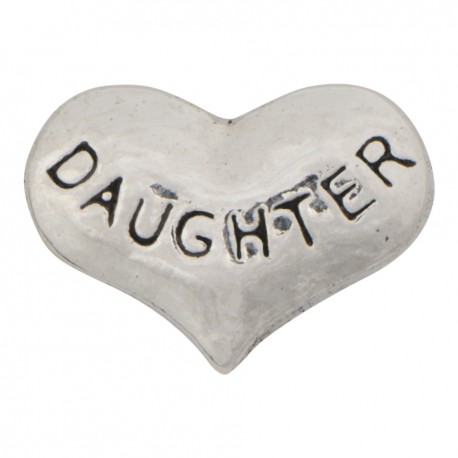 Heart - Daughter Floating Charm