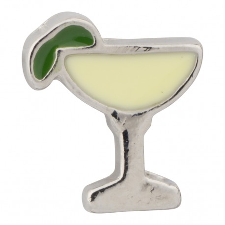 Cocktail Glass Floating Charm