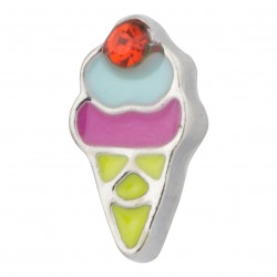 Ice Cream Cone Floating Charm