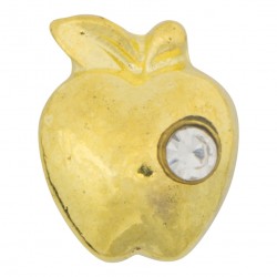 Apple - Gold Floating Charm