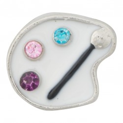Painting Palette - Artist Floating Charm