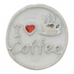 I Love Coffee Floating Charm