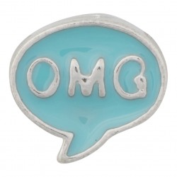OMG - Speech Bubble Floating Charm