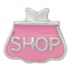 Shopping Bag Floating Charm