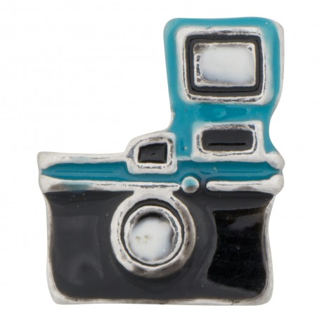 Camera with Flash Floating Charm