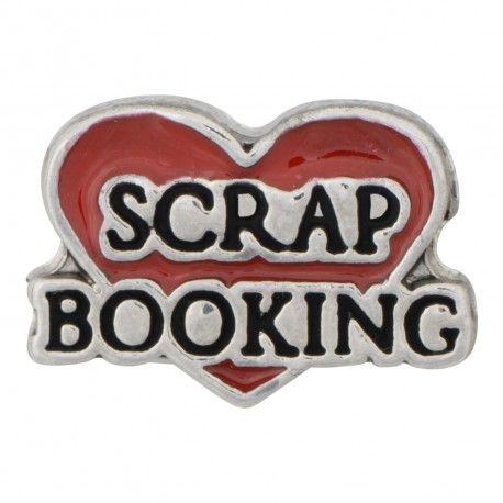 Scrap Booking - Heart Floating Charm