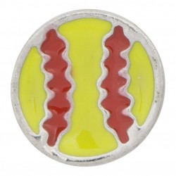 Softball - Yellow Floating Charm