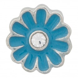 Flower - Blue Floating Charm