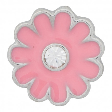 Flower - Pink Floating Charm