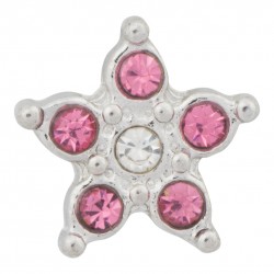 Star with Crystals Floating Charm