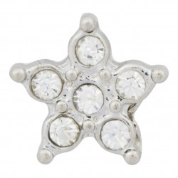 Star with Crystals Floating Charm