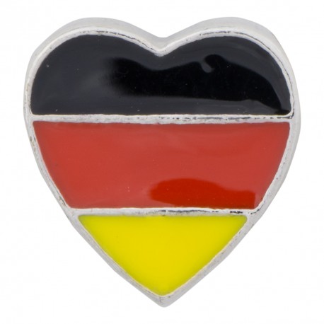 Heart - German Colors Floating Charm