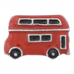 Bus / Van - Red Floating Charm