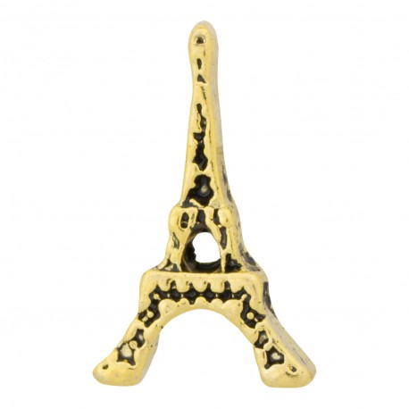 Eiffel Tower - Gold Floating Charm