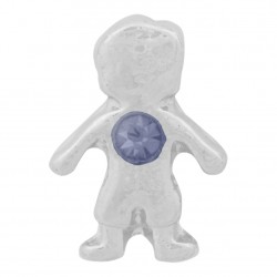 Boy with Alexandrite Crystal - Birth Stone Floating Charm