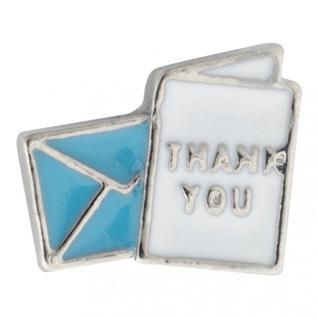 Thank You Card Floating Charm