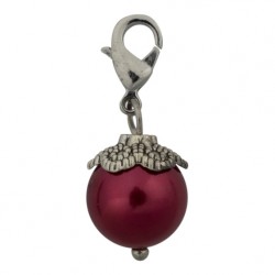 Pearl Dangle - Crimson Red