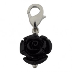 Rose Dangle - Black