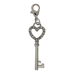 Key Dangle with Heart - Crystals