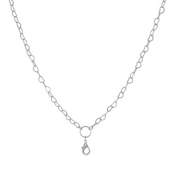 Flat Hearts Chain w/ Jump Ring - 28" 2