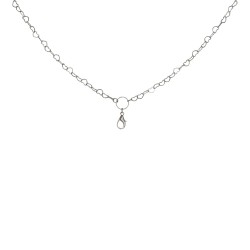 Flat Hearts Chain w/ Jump Ring - 28" 2