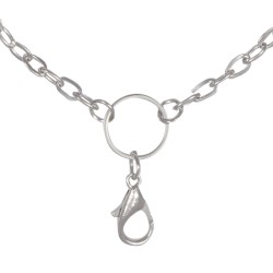 Flat Oval Chain w/ Jump Ring - 28"