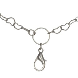 Flat Hearts Chain w/ Jump Ring - 28"