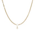 Cable Chain w/ Jump Ring - Gold - 28"