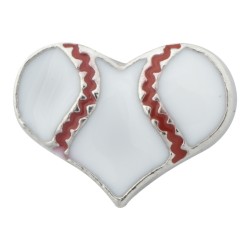 Heart - Baseball Floating Charm