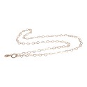 Flat Hearts Chain w/ Jump Ring - Rose Gold - 28"
