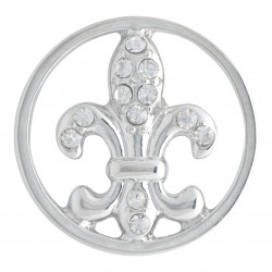 Fleur-de-lis w/ Crystals - Large