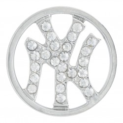 New York Yankees w/ Crystals - Silver